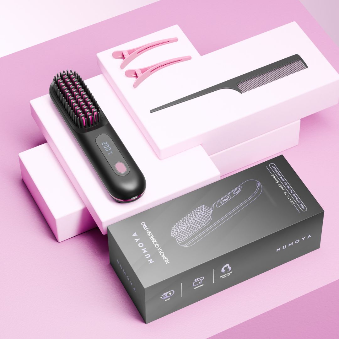 [NEW] FLOWN formerly Numoya Portable Straightener Brush - GoBrush PRO Anniversary Edition