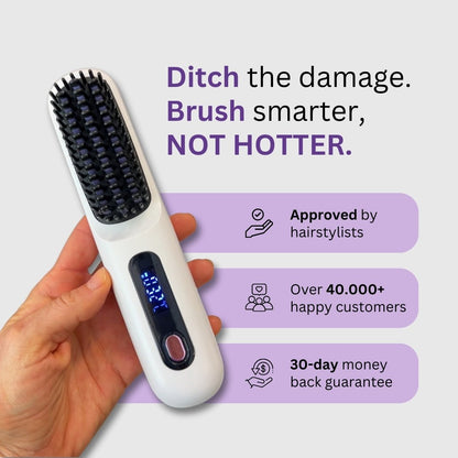[NEW] FLOWN formerly Numoya Portable Straightener Brush - GoBrush PRO Anniversary Edition
