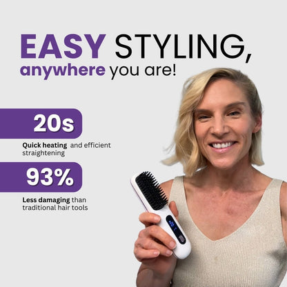 [NEW] FLOWN formerly Numoya Portable Straightener Brush - GoBrush PRO Anniversary Edition