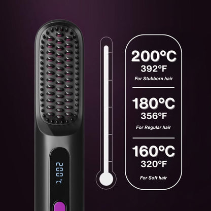 [NEW] FLOWN formerly Numoya Portable Straightener Brush - GoBrush PRO Anniversary Edition