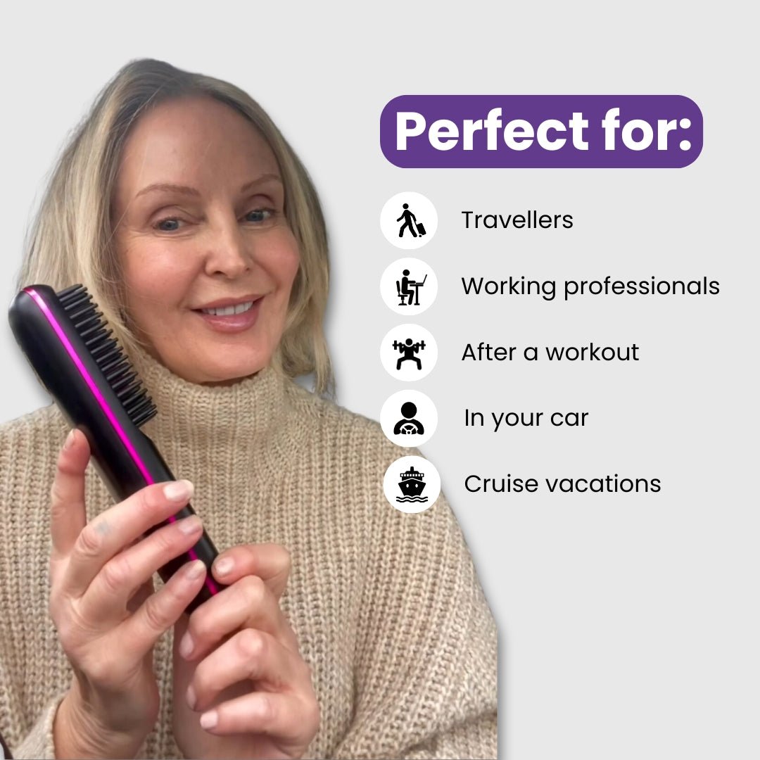 [NEW] FLOWN formerly Numoya Portable Straightener Brush - GoBrush PRO Anniversary Edition