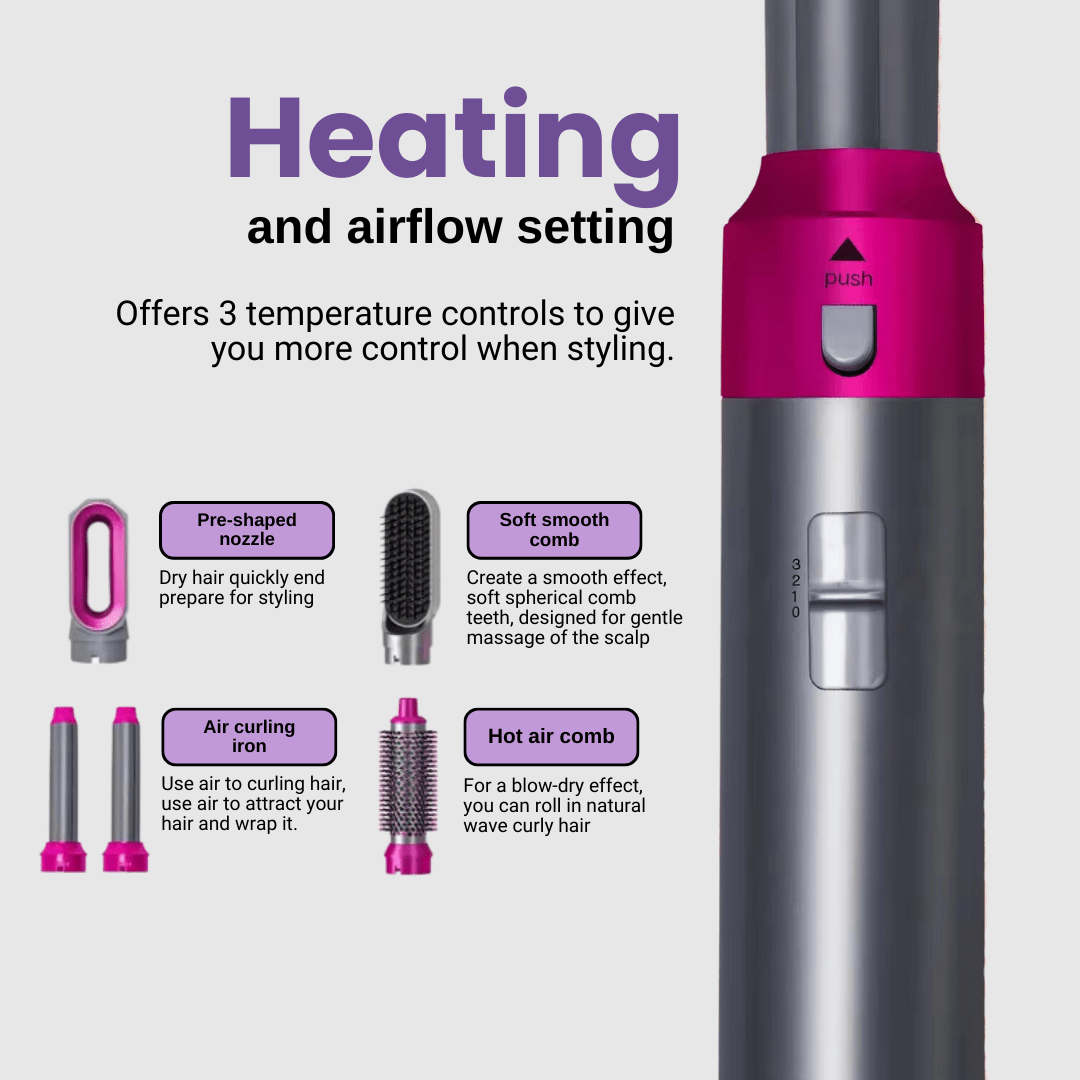 FLOWN formerly Numoya 5-in-1 Airstyler: Your Ultimate Hair Styling Solution